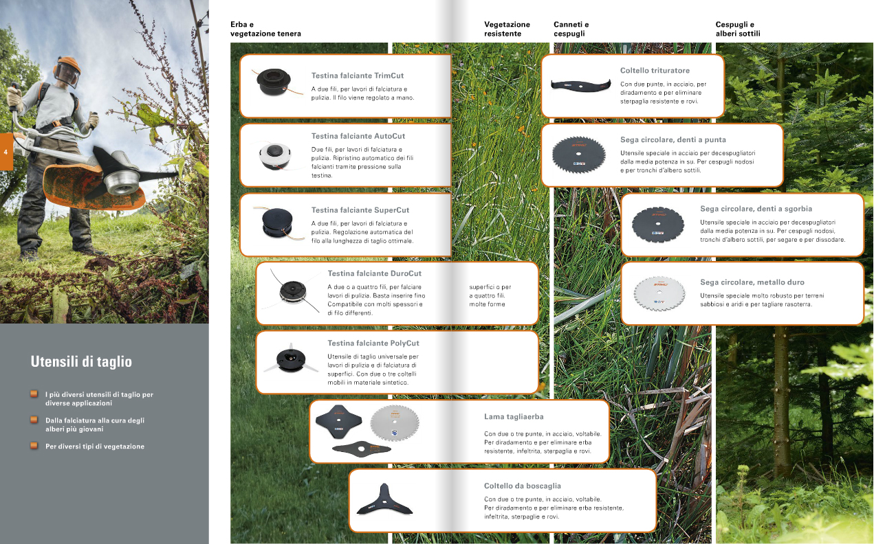 accessori per decespugliatori stihl 