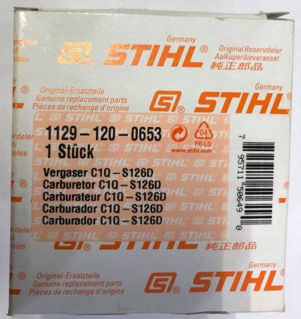 CARBURATORE ZAMA C1Q-S126D STIHL 11291200653-9033