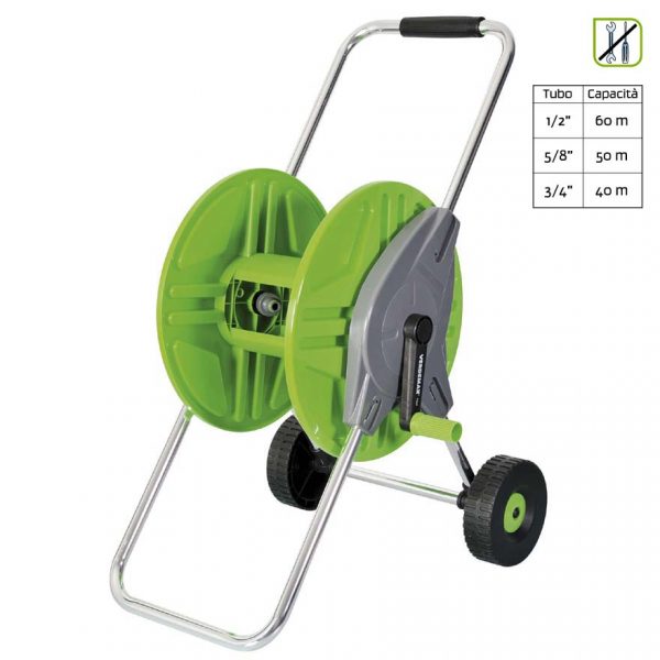 Avvolgitubo con ruote verdemax 9564-0