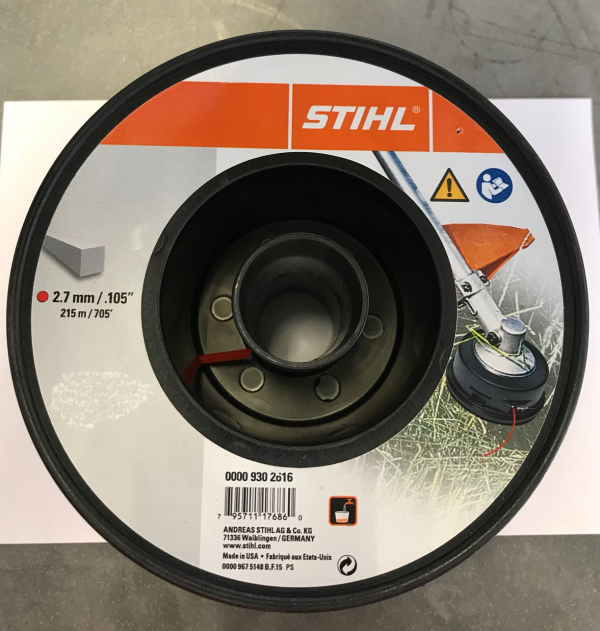 BOBINA FILO STIHL PER DECESPUGLIATORE Ø 2,7 QUADRATO-9370