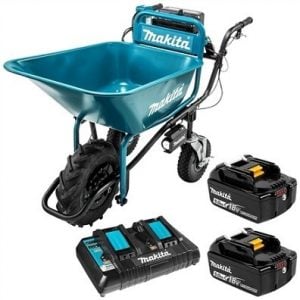 CARRIOLA A BATTERIA MAKITA DCU180Z CON VASCA + 2 BATTERIE E CARICABATTERIE COMPRESI-0