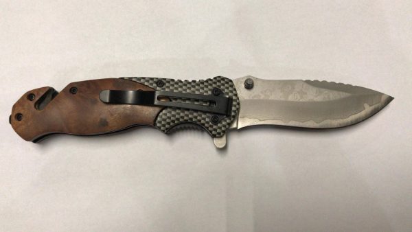 COLTELLO DA TASCA CON MANICO IN LEGNO AUSONIA 026528-9509