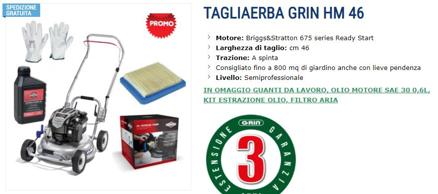 TAGLIAERBA GRIN HM 46