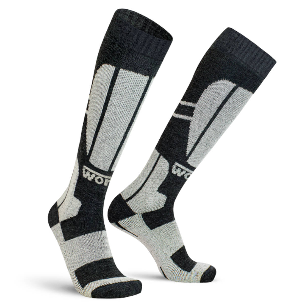 Calze Worik Mohair knee-high Silver - alliastore