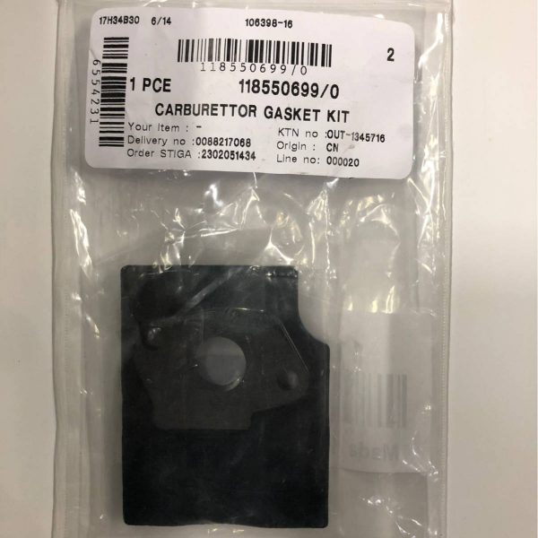 Kit guarnizioni carburatore Stiga 118550699/0 - alliastore